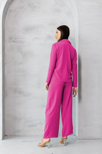 Костюм из жатой ткани розовый для повседневного образа Friends 5-003FR-pink розовый - фото 5