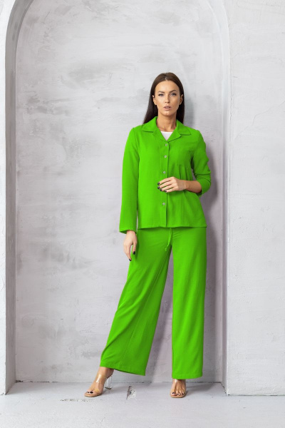 Костюм из жатой ткани зеленый универсальный стиль Friends 5-003FR-sa салатовый - фото 3
