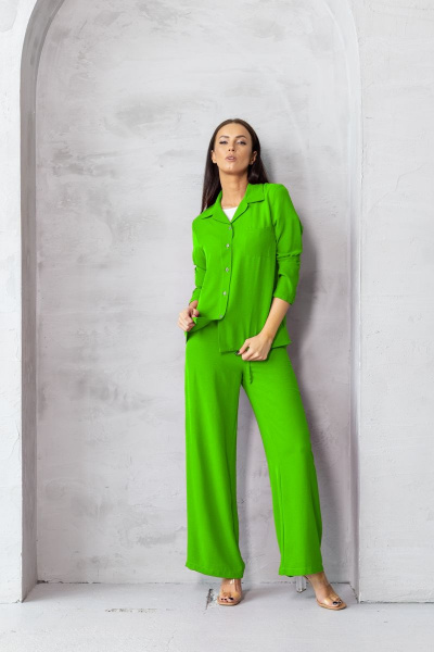 Костюм из жатой ткани зеленый универсальный стиль Friends 5-003FR-sa салатовый - фото 2