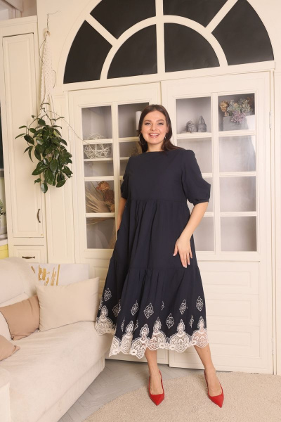 Платье Friends 2-024FR-1-20 синий - фото 5