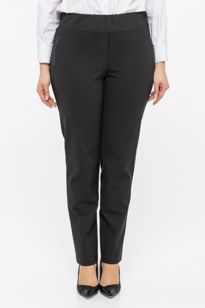 Брюки женские классические на резинке с карманами-обманками Friends 3-007FR-BL черный - фото 4