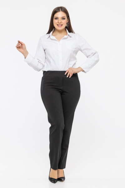 Брюки женские классические на резинке с карманами-обманками Friends 3-007FR-BL черный - фото 2