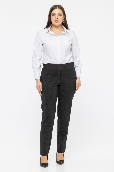 Брюки женские классические на резинке с карманами-обманками Friends 3-007FR-BL черный - фото 1