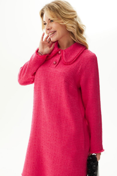 Деловое платье прямого силуэта с вытачками Mislana С995 - фото 4