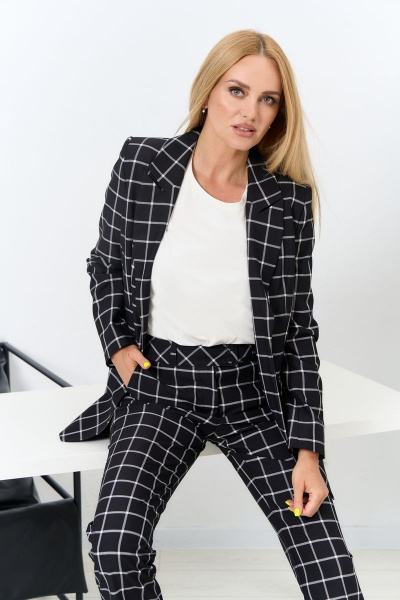 Комплект из узких брюк, жакета и джемпера Azzara 895 - фото 5