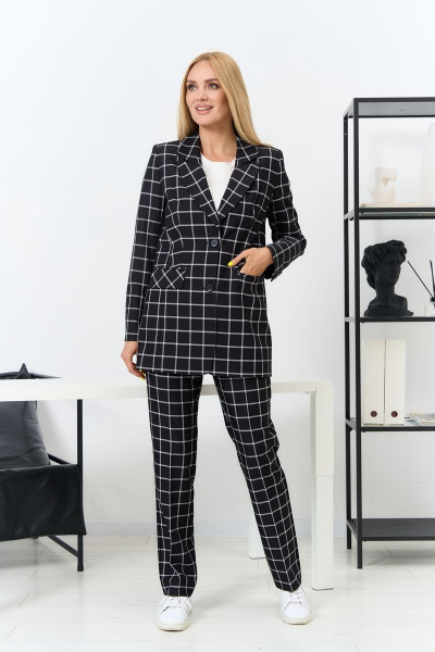 Комплект из узких брюк, жакета и джемпера Azzara 895 - фото 1