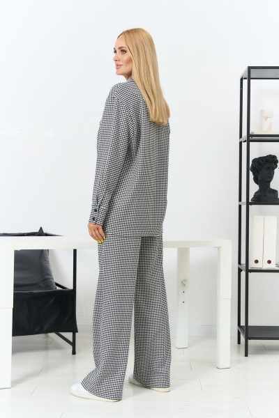 Модный комплект из свободной блузки и широких брюк Azzara 915Б - фото 3