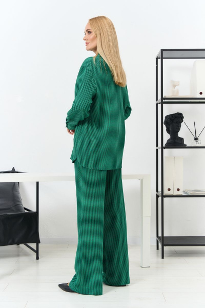 Деловой комплект блузка свободного кроя и классические брюки Azzara 915И - фото 3