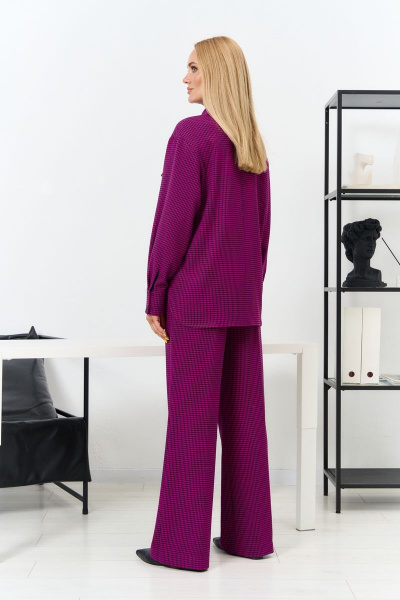 Деловой и повседневный комплект блуза и брюки из текстиля Azzara 915Ф - фото 3