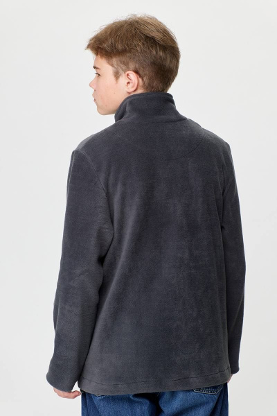 Флисовая кофта мужская свободного кроя с карманами и замком Zlata 4410 - фото 7