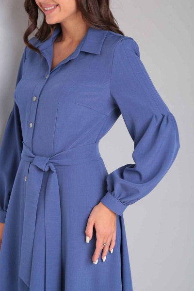 Платье Асолия 2638 деним - фото 7