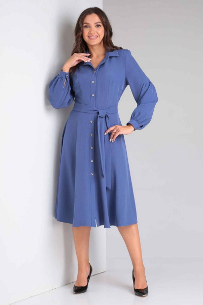 Платье Асолия 2638 деним - фото 3
