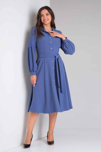Платье Асолия 2638 деним - фото 1