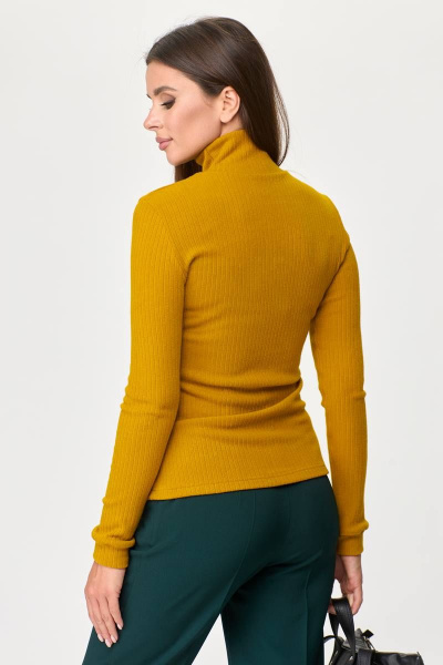 Брюки, водолазка T&N 7428 горчица+темно-зеленый - фото 6