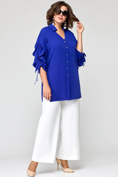 Блуза EVA GRANT 7136-1 электрик - фото 1