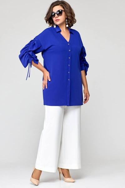 Блуза EVA GRANT 7136-1 электрик - фото 2