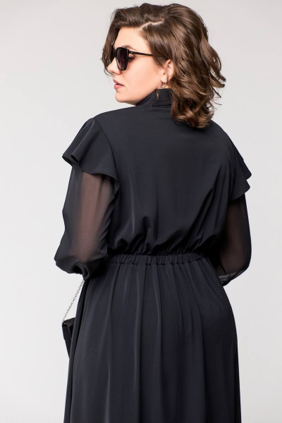 Платье EVA GRANT 7168-1 черный - фото 4