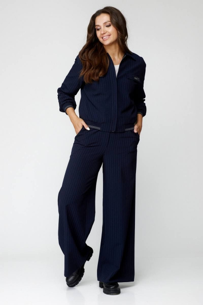 Брюки, бомбер Милора-стиль 1144 синий - фото 1