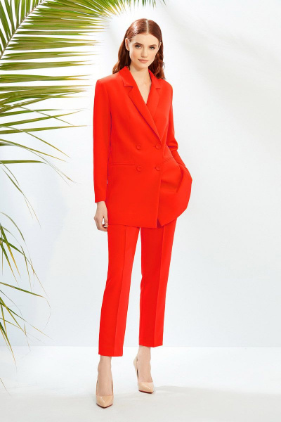 Брюки, жакет Prestige 3663/164 красный - фото 1