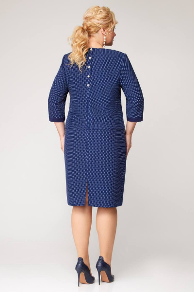 Платье Svetlana-Style 1894 синий+горох - фото 2