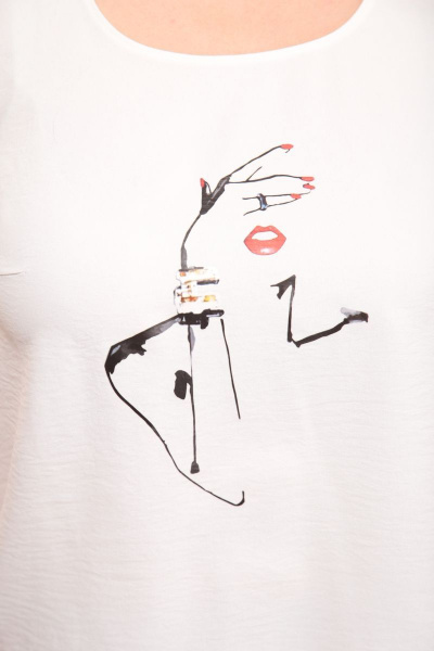 Брюки, жакет, топ Karina deLux B-167 голубой - фото 8