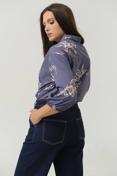 Брюки, жакет Ma Сherie 3015 темно-синий - фото 9