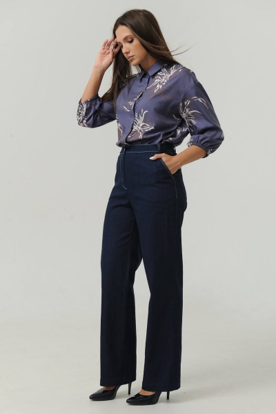 Брюки, жакет Ma Сherie 3015 темно-синий - фото 7