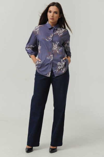 Брюки, жакет Ma Сherie 3015 темно-синий - фото 6