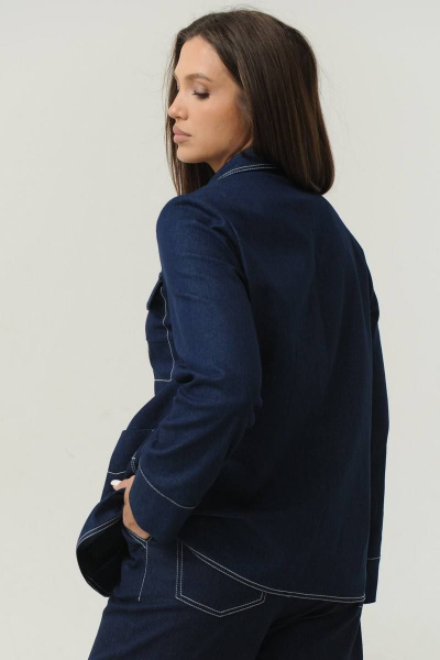 Брюки, жакет Ma Сherie 3015 темно-синий - фото 5