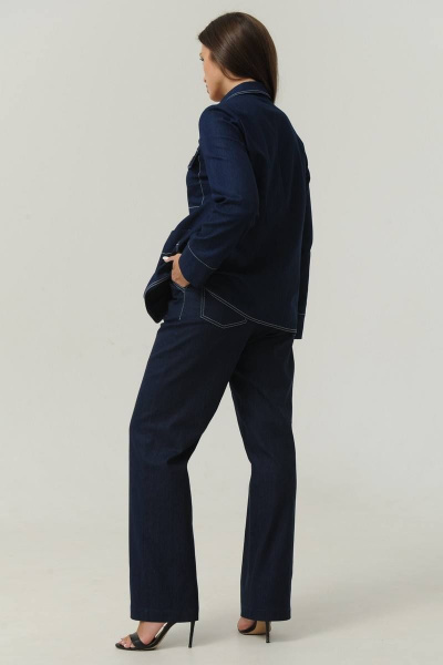 Брюки, жакет Ma Сherie 3015 темно-синий - фото 4