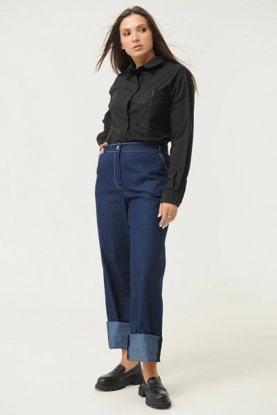 Брюки, рубашка Ma Сherie 3017 темно-синий - фото 9