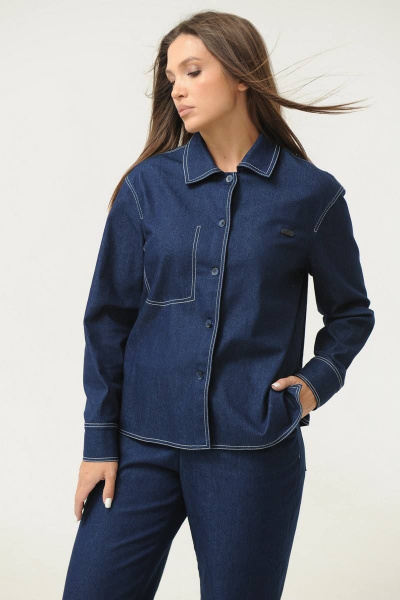 Брюки, рубашка Ma Сherie 3017 темно-синий - фото 7