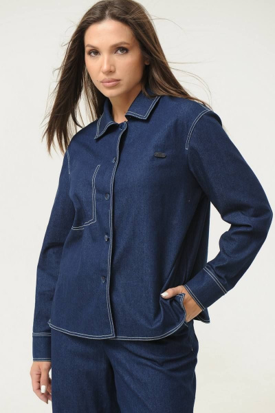 Брюки, рубашка Ma Сherie 3017 темно-синий - фото 5