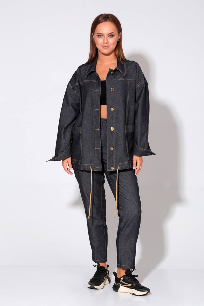 Брюки, жакет Liona Style 877 черный - фото 1