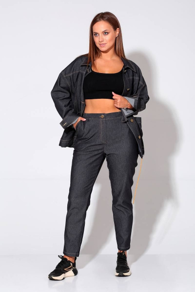 Брюки, жакет Liona Style 877 черный - фото 3