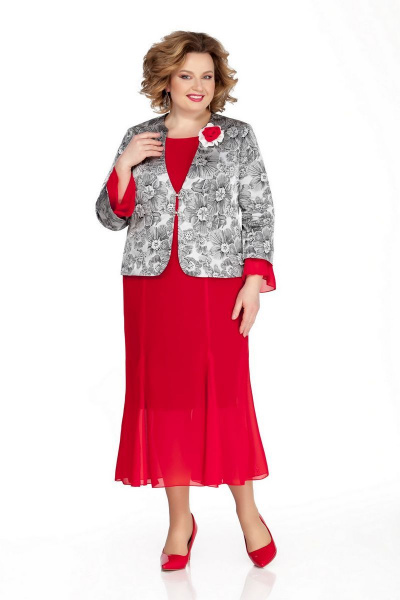 Жакет, платье Pretty 1050 красный - фото 1