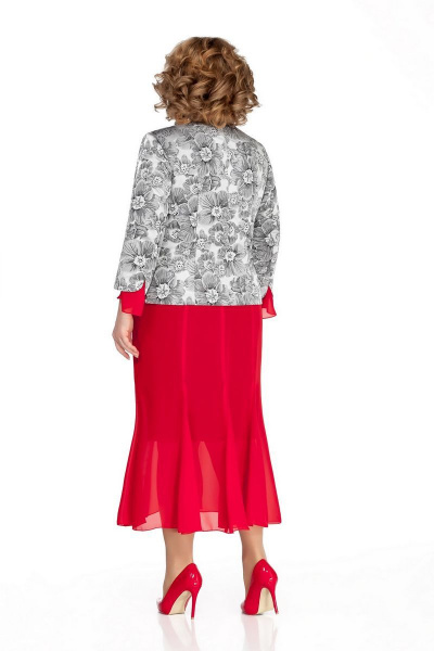 Жакет, платье Pretty 1050 красный - фото 4