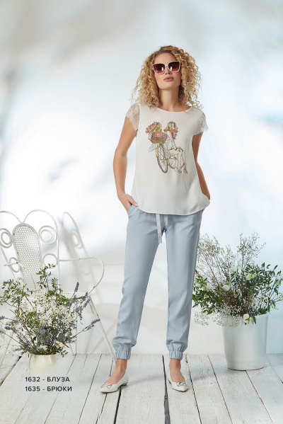 Блуза, брюки NiV NiV fashion 1632.1635 - фото 1