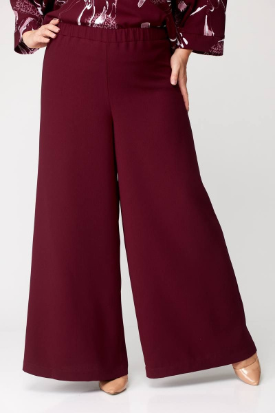Широкие брюки в стиле палаццо из струящейся ткани, демисезон Angelina & Сo 870 - фото 7