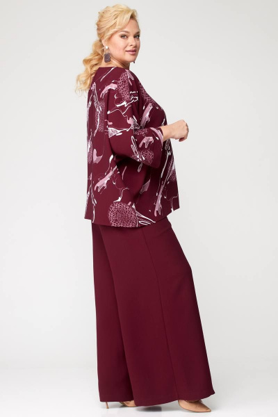 Широкие брюки в стиле палаццо из струящейся ткани, демисезон Angelina & Сo 870 - фото 3