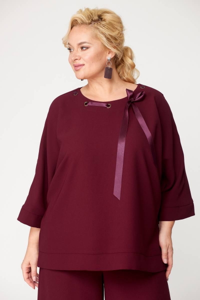 Комплект блузка и свободные брюки в стиле бохо, демисезон Angelina & Сompany 871 - фото 3