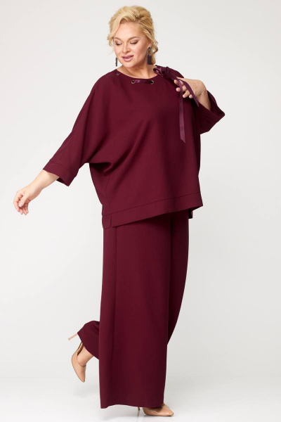 Комплект блузка и свободные брюки в стиле бохо, демисезон Angelina & Сompany 871 - фото 8