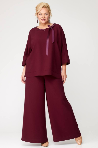 Комплект блузка и свободные брюки в стиле бохо, демисезон Angelina & Сompany 871 - фото 7