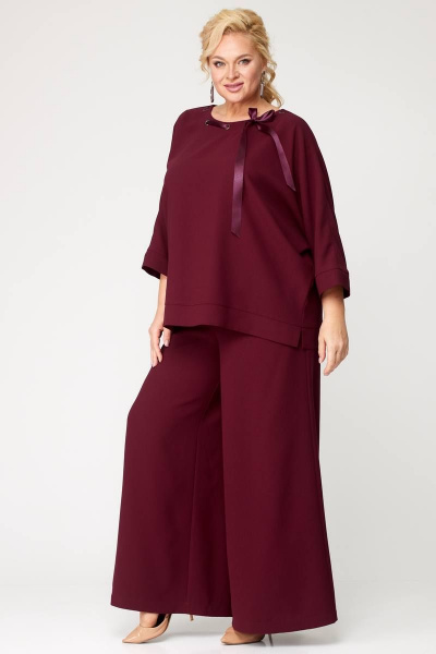Комплект блузка и свободные брюки в стиле бохо, демисезон Angelina & Сompany 871 - фото 6