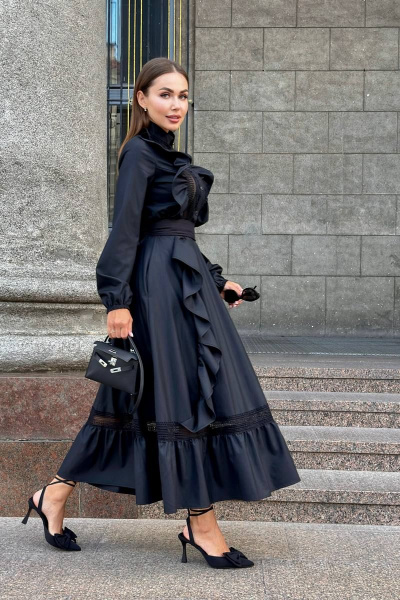 Платье на каждый день с воланами и кружева Pavlova 173 - фото 4