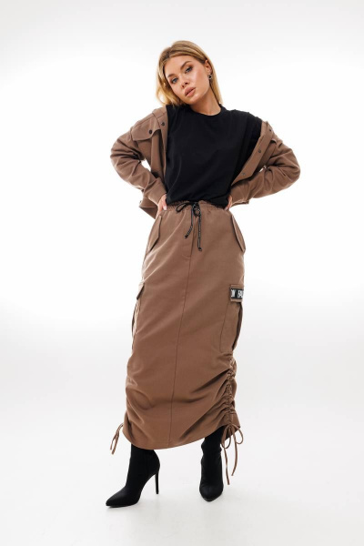 Жакет Ambera Style 1035-1 кофе - фото 4