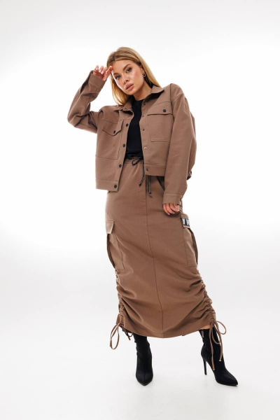Жакет Ambera Style 1035-1 кофе - фото 1
