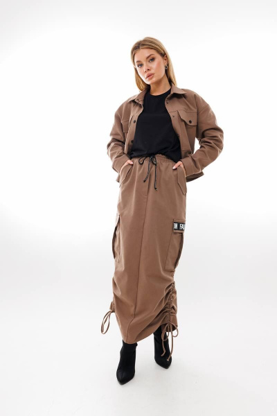 Жакет Ambera Style 1035-1 кофе - фото 3