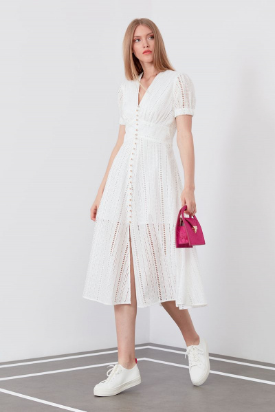 Платье Favorini 21596 молоко - фото 1