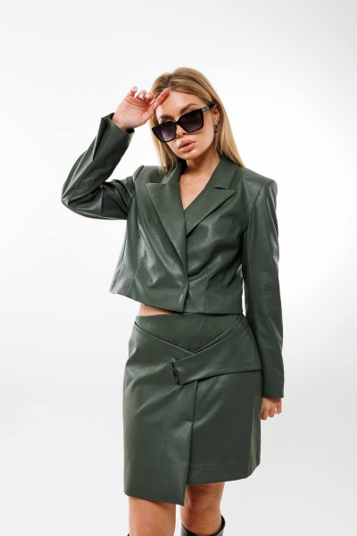 Жакет Ambera Style 1042-1 хаки - фото 1
